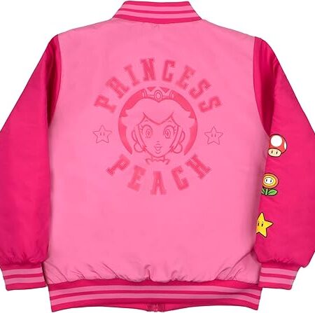 Nintendo Super Mario pink Blue Jacket back