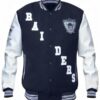 Oakland Raiders Letterman Varsity Jacket front