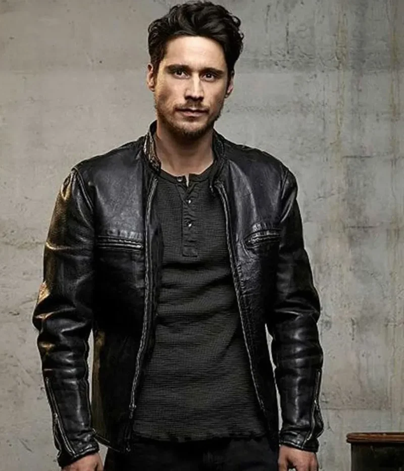 Peter Gadiot Queen of the South Leather Jacket