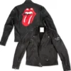 Rolling Stones Leather Black Jacket