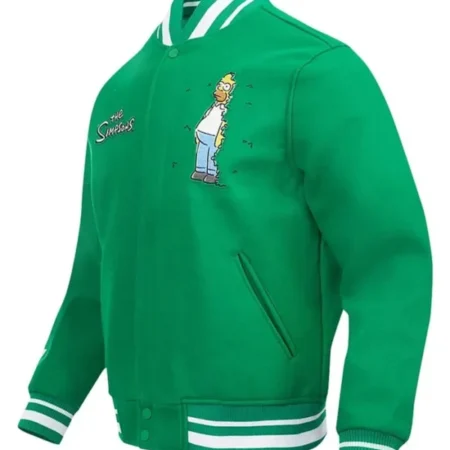 Simpson Kelly Green Varsity Jacket