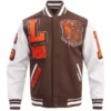 Spencer Varsity Cleveland Browns Wool Letterman Jacket
