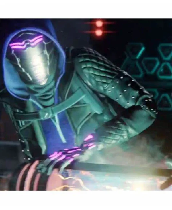 Spider Man Miles Morales Tinkerer Black Quilted Leather Jacket webp