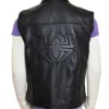 Spiderman Noir Black Leather Vest back