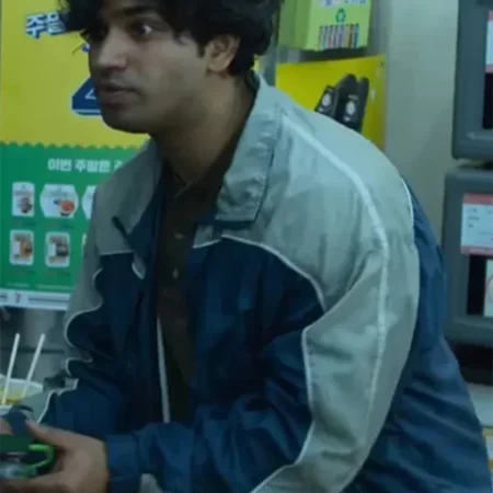 Squid Game Ali Abdul Blue and Grey Jacket