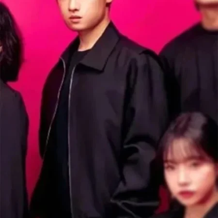 Squid Game S02 Lee David Black Bomber Jacket