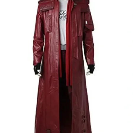 Star Lord Chris Pratt Trench Coat Front webp