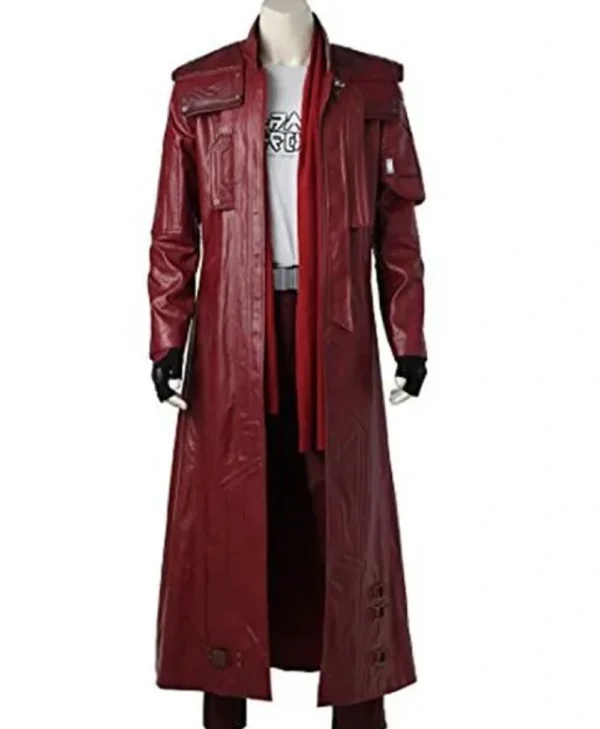 Star Lord Chris Pratt Trench Coat Front webp