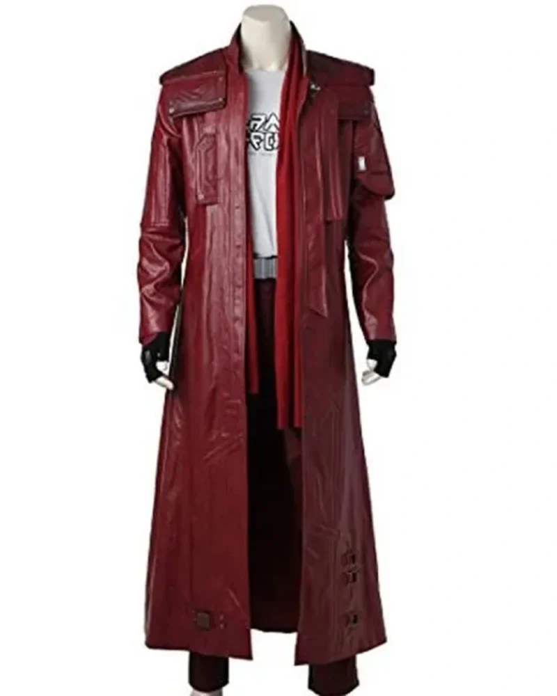 Star Lord Chris Pratt Trench Coat Front webp