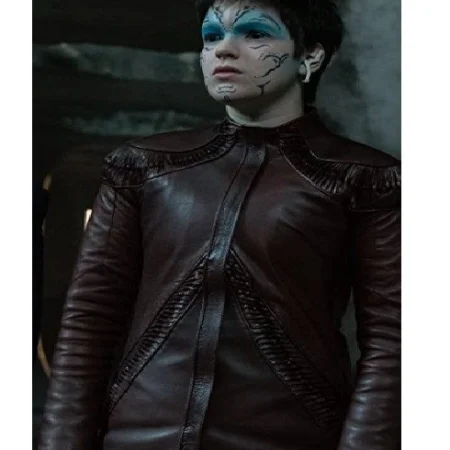 Star Trek Discovery Blu Del Barrio Leather Jacket webp