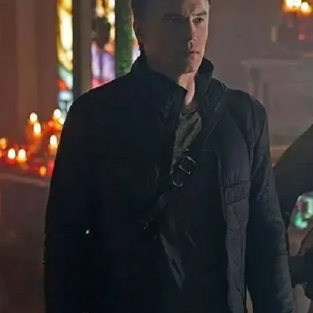 Star Trek Discovery Captain Christopher Pike Black Leather Jacket sale webp