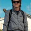 Steve Harrington Stranger Things Satin Zip Up Bomber Jacket webp