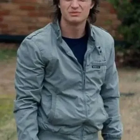 Stranger Things S02 Steve Harrington Grey Jacket