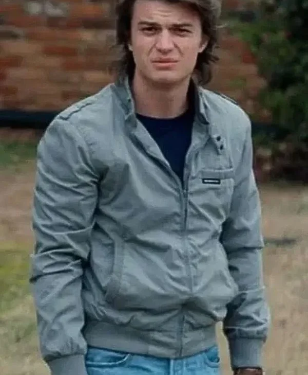 Stranger Things S02 Steve Harrington Grey Jacket