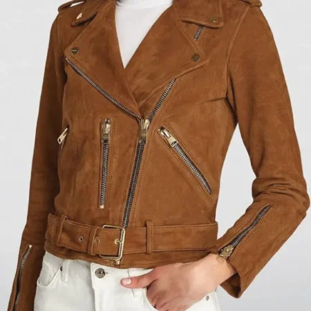 Superman Lois Samantha Di Francesco Suede Jacket shop now