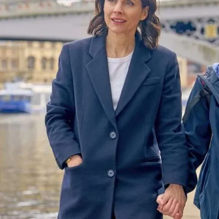 TV Series Patience 2025 Laura Fraser Black Coat