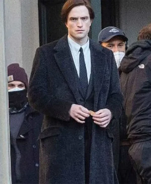 The Batman 2022 Bruce Wayne Trench Coat front webp