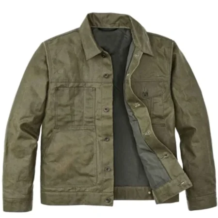The Waterfront S01 Jake Weary Green Jacket Front