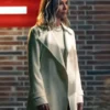The Waterfront S01 Maria Bello White Trench Coat