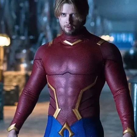 Titans Aqualad Leather Jacket webp