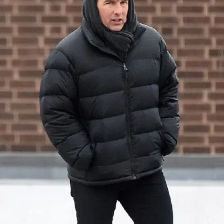 Tom Cruise Mission Impossible Black Puffer Jacket