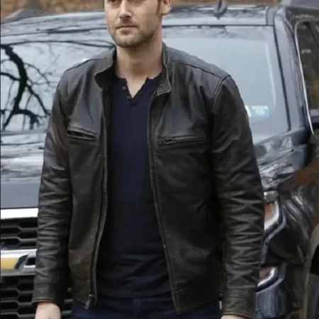 Tom Keen TV Series Ryan Eggold The Blacklist Real Leather Black Jacket webp