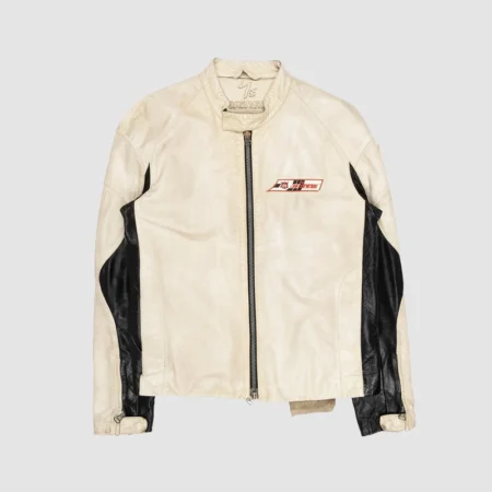 Travis Scott Barcelona Vs Real Madrid Game Leather Jacket