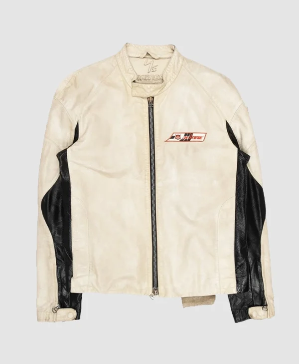 Travis Scott Barcelona Vs Real Madrid Game Leather Jacket