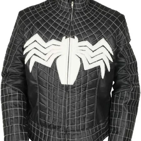Venom Spiderman Leather Cosplay Costume Jacket webp