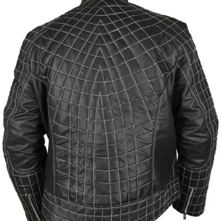Venom Spiderman Real Leather Cosplay Costume Jacket For Men webp