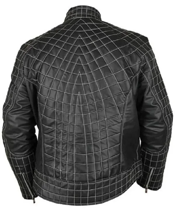 Venom Spiderman Real Leather Cosplay Costume Jacket For Men webp