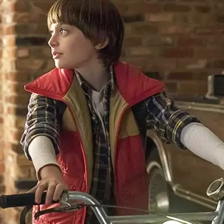 Will Byer TV Series Stranger Things Noah Schnapp Red Vest webp