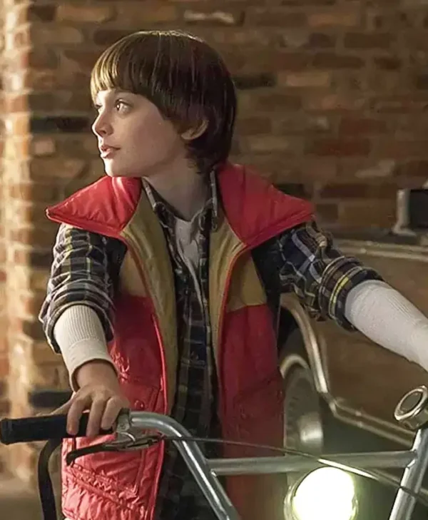 Will Byer TV Series Stranger Things Noah Schnapp Red Vest webp