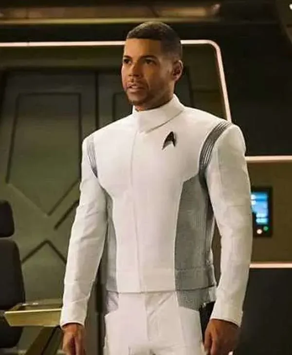 Wilson Cruz Star Trek Discovery Hugh Culber White Cotton Jacket webp