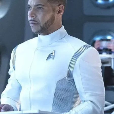 Wilson Cruz Star Trek Discovery White Cotton Jacket webp