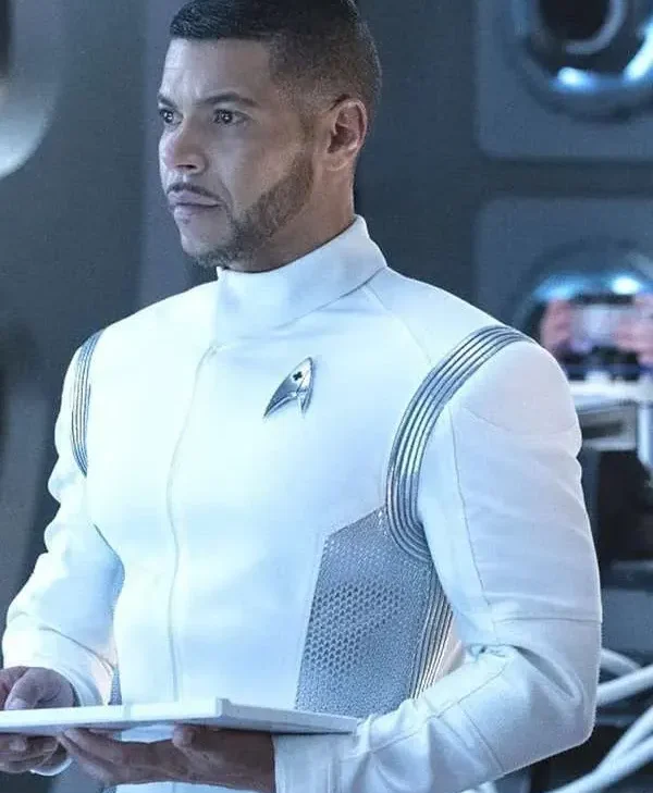 Wilson Cruz Star Trek Discovery White Cotton Jacket webp