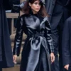 Zoe Kravitz Leather Coat webp