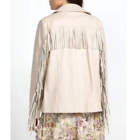 adele beige leather jacket
