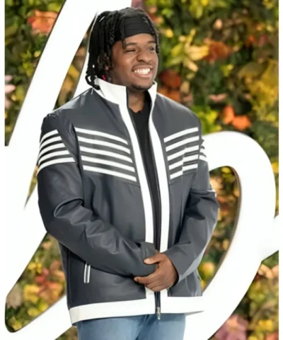 american idol desmond roberts black leather jacket