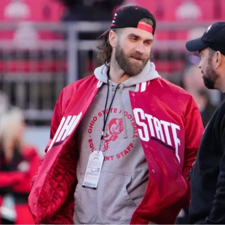 bryce harper ohio state red jacket