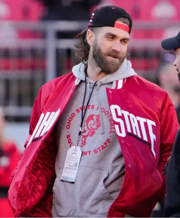 bryce harper ohio state red jacket