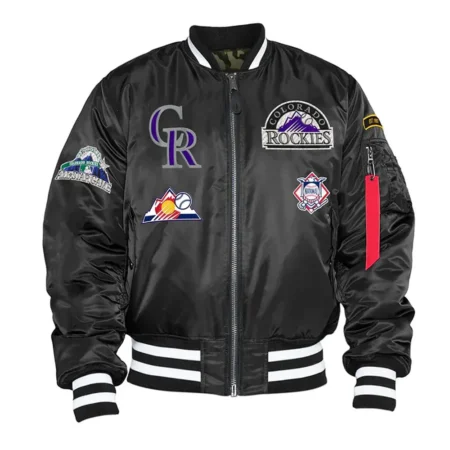 colorado rockies ma 1 bomber jacket