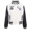 colorado rockies retro classic rib varsity jacket