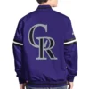 colorado rockies scout varsity satin jacket