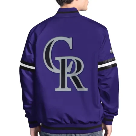 colorado rockies scout varsity satin jacket