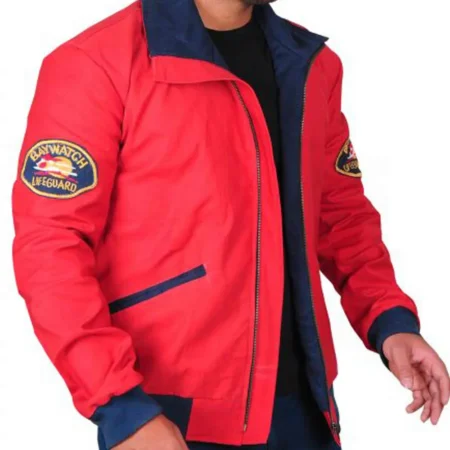 david hasselhoff baywatch bomber jacket
