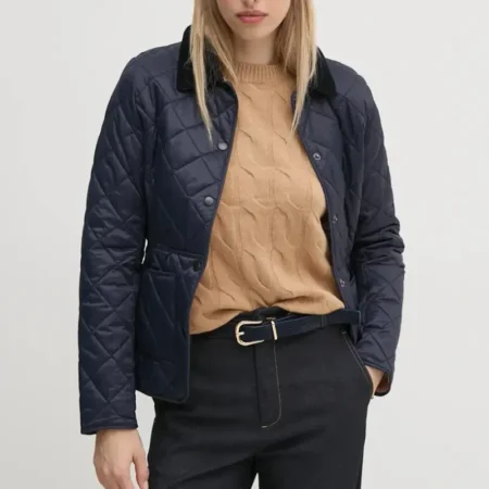 fiona blue quilted jacket