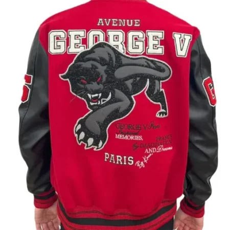 george v panther red black jacket jpg