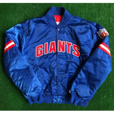 giants blue bomber jacket