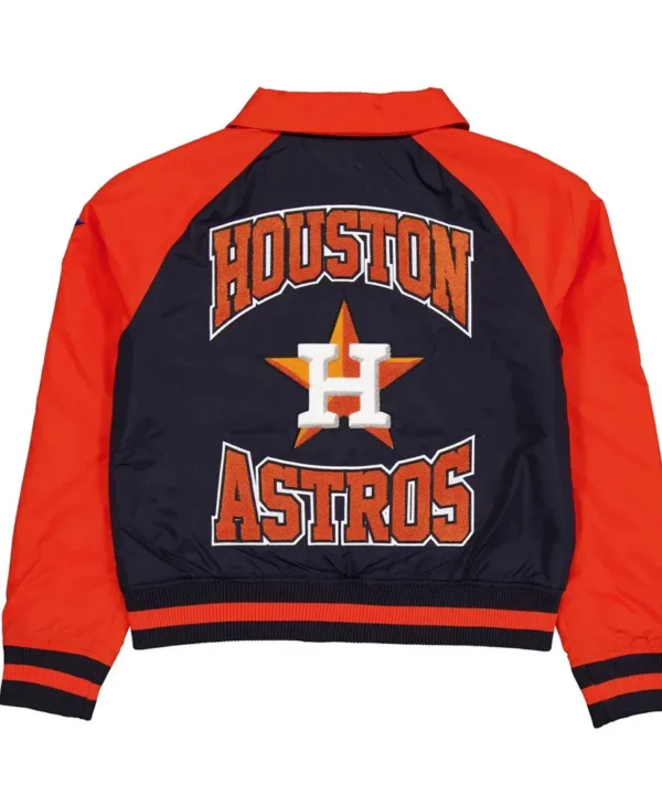 houston astros navy and red throwback jacket